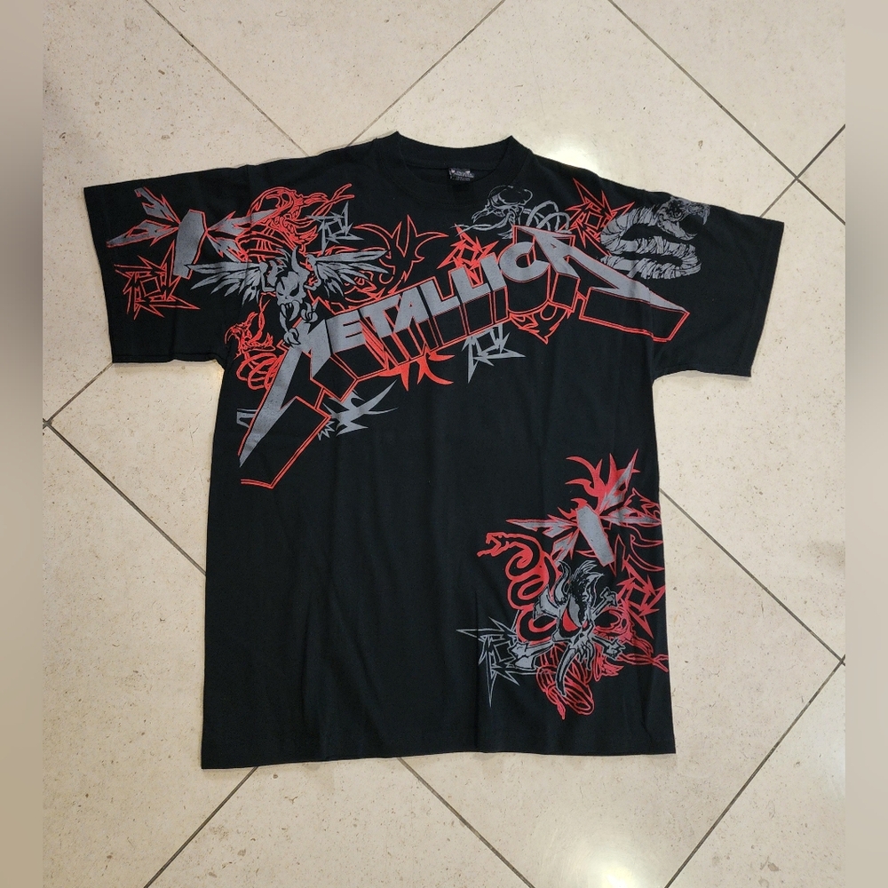 Metallica Heavy Metal Band Adult Men Size Medium T-Shirt 100% Cotton - NEW